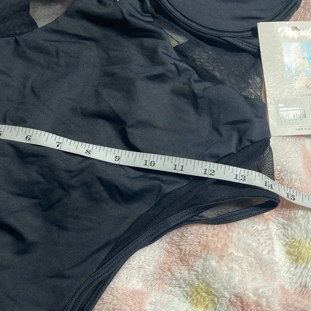 NWT Mapale black one piece swimsuit L/XL - Picture 5 of 10